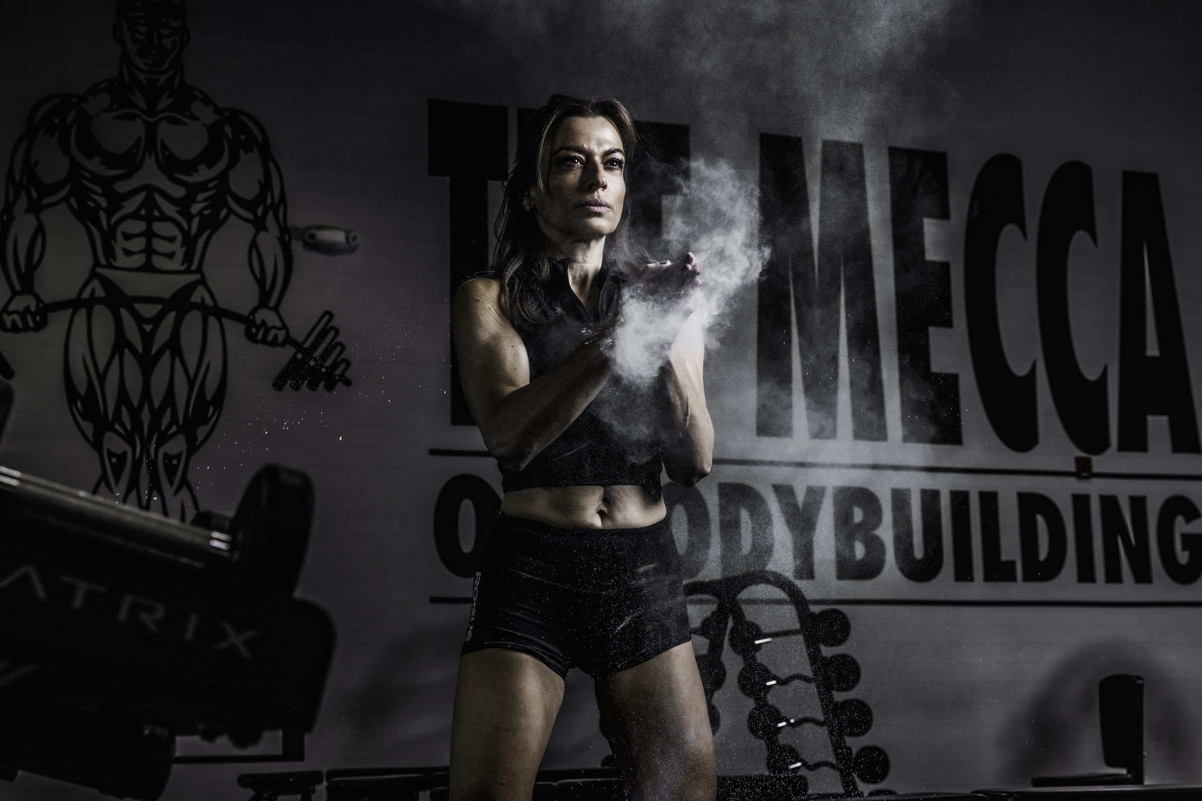 Athlete portrait, gym session
